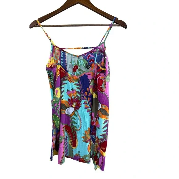 Farm  Rio sleeveless top blouse ‎ Floral Fruit Tropical Size S - Picture 3 of 10